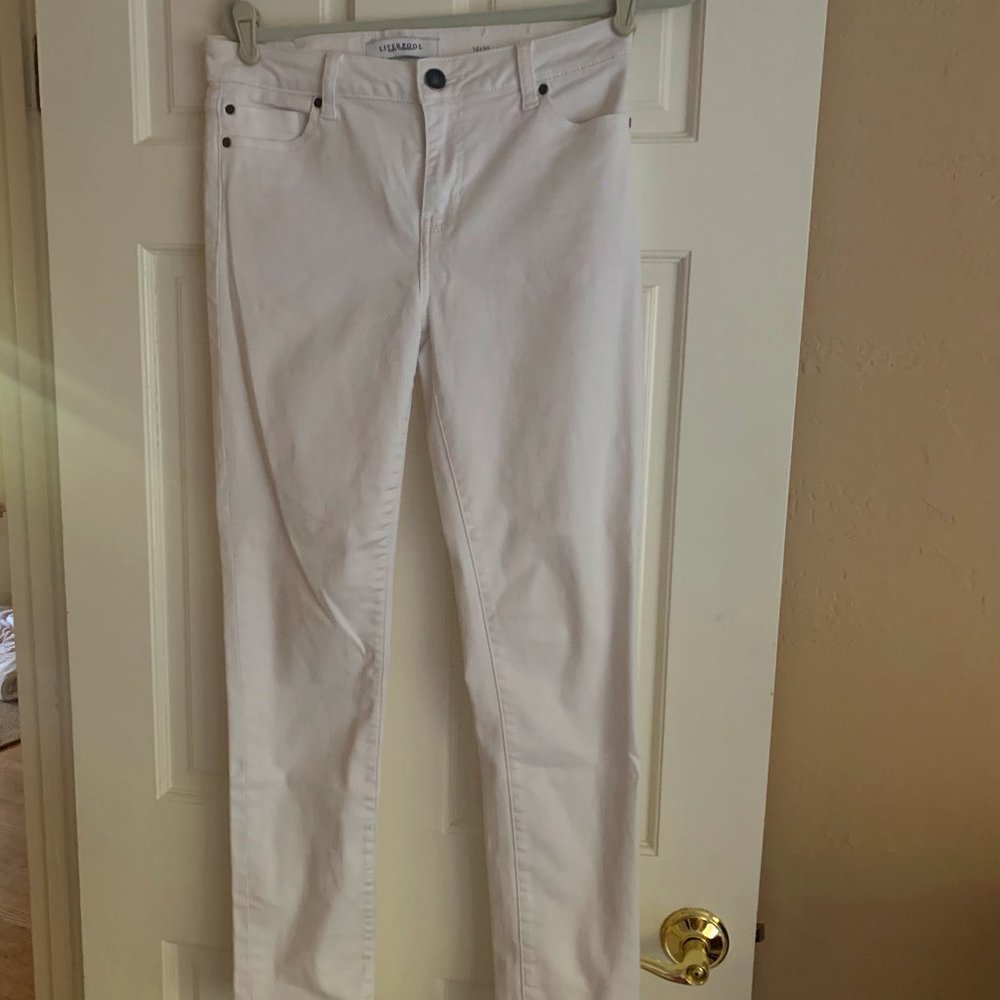 Liverpool Jeans White, Abby skinny Size 30/10